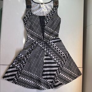 Studs and mesh punk tank dress with full skirt